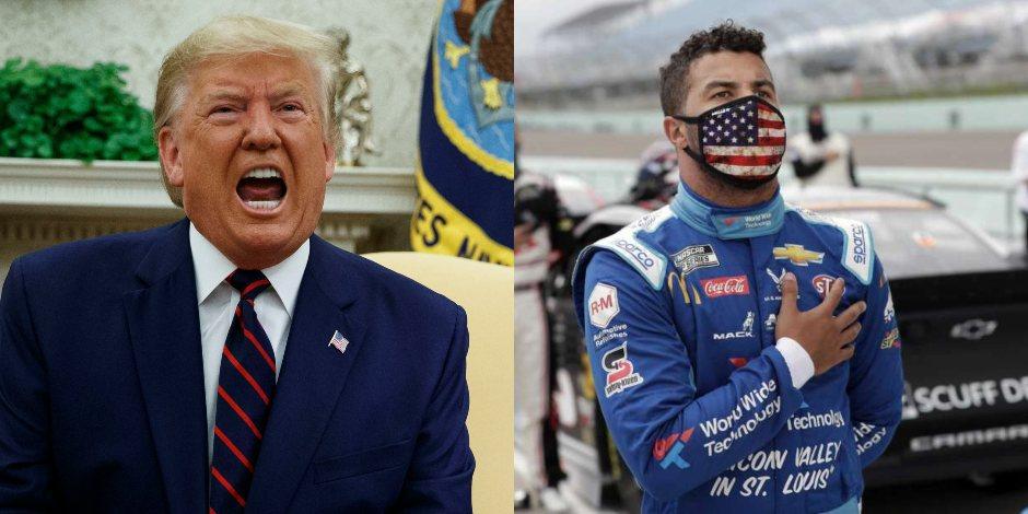 Trump ataca al piloto afroamericano de Nascar por el caso de la soga