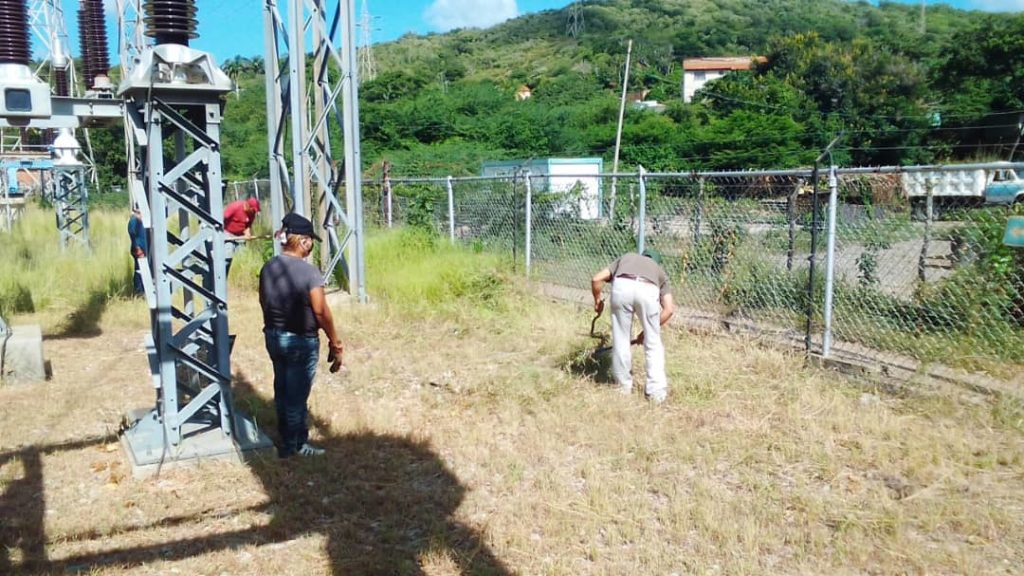 Continúan labores de mantenimiento para la recuperación del sistema eléctrico en Nueva Esparta