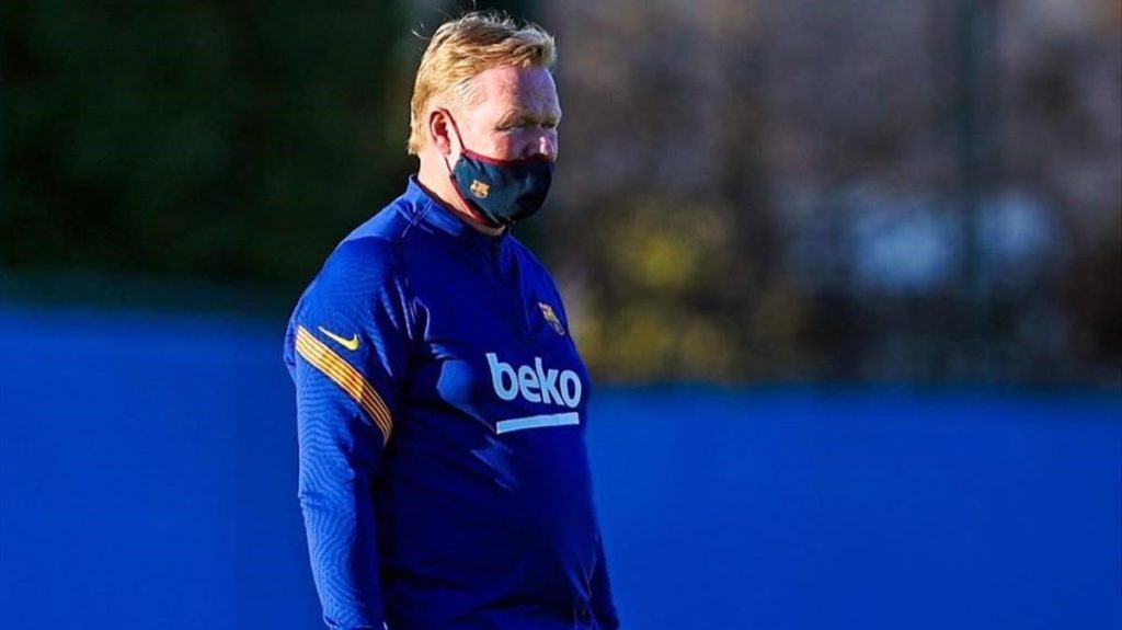 Koeman dirige el segundo entrenamiento del Barcelona sin Messi ni Rakitic