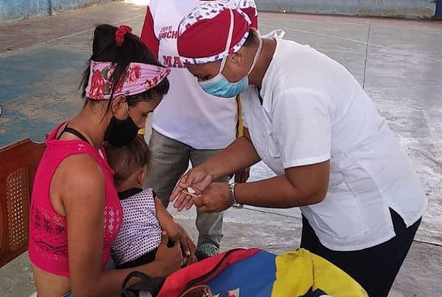 Plan de Vacunación Nacional Ampliado inició en el sector Los Cocos