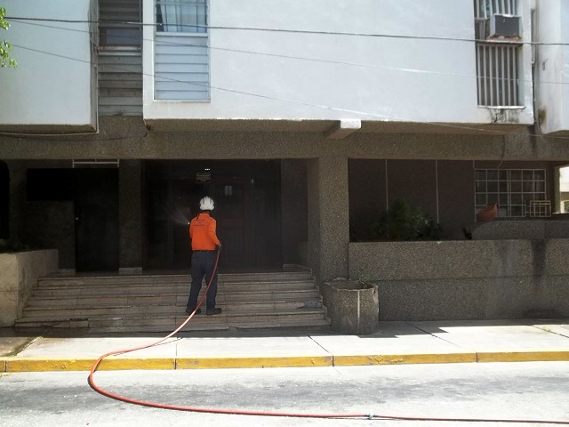 Protección Civil aplicó desinfección en residencias Miramar