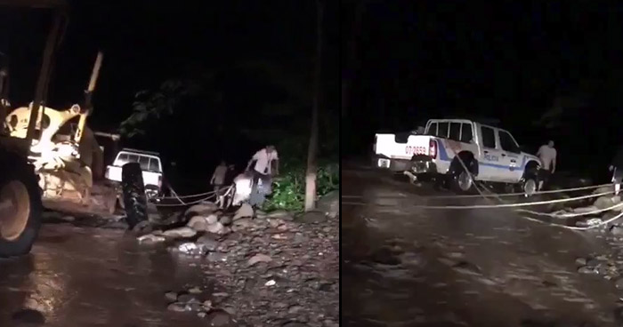 Patrulla de la PNC fue arrastrada por una quebrada en Nueva Esparta