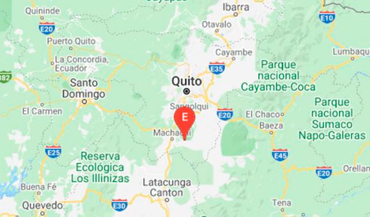 Registran sismo de magnitud 4,9 en Ecuador