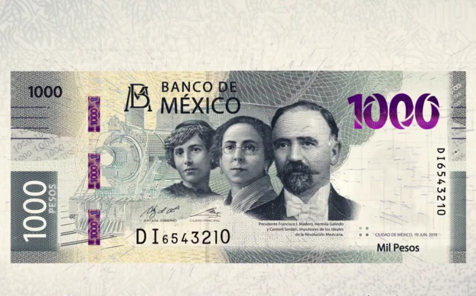 Banco de México lanza un nuevo billete de 1.000 pesos