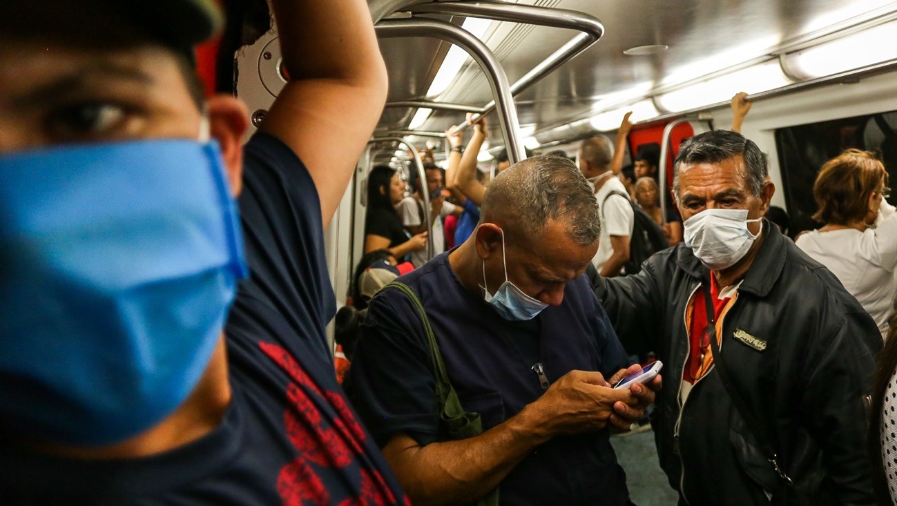 Protocolos de prevención del COVID-19 fueron reducidos en el Metro de Caracas