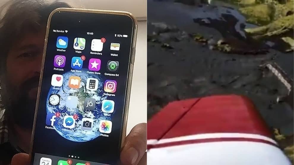 ¡Insólito! Su iPhone cae desde una avioneta y lo recupera intacto (+Video) en una playa