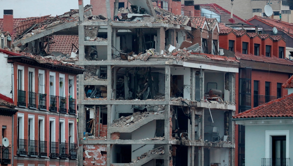 Vea los graves daños causados por la explosión en Madrid (+Video)