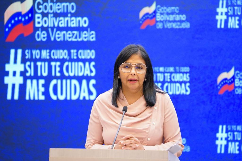 Delcy Rodríguez asegura que Venezuela está preparada para intercambiar petróleo por vacunas