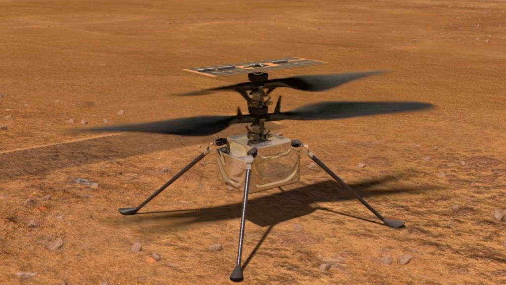 Helicóptero Ingenuity de la NASA vuela sobre Marte este #19Abr