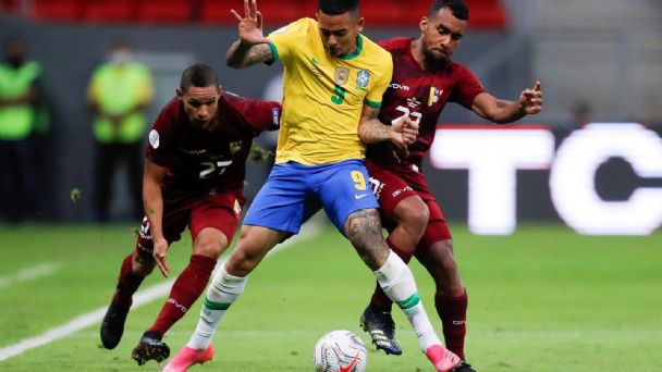 Brasil venció 3-0 a Venezuela en el inició de la Copa América 2021