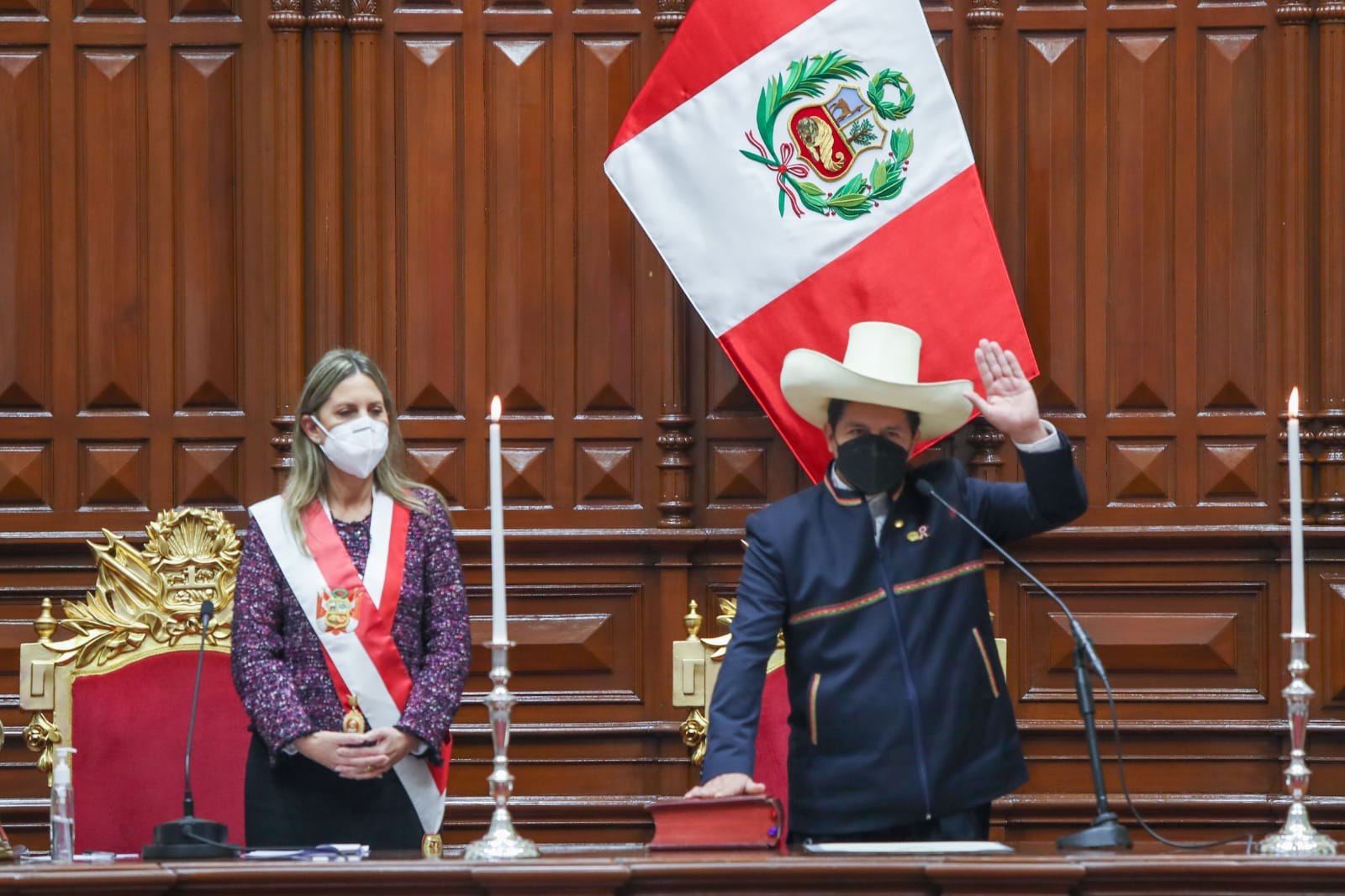Pedro Castillo asumió la presidencia de Perú para el período 2021-2026