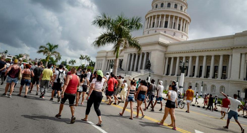 Ciudadanos cubanos llegaron hasta el Capitolio