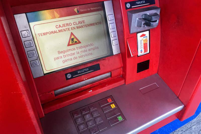 Solo un 10% de los cajeros automáticos siguen operativos en Venezuela