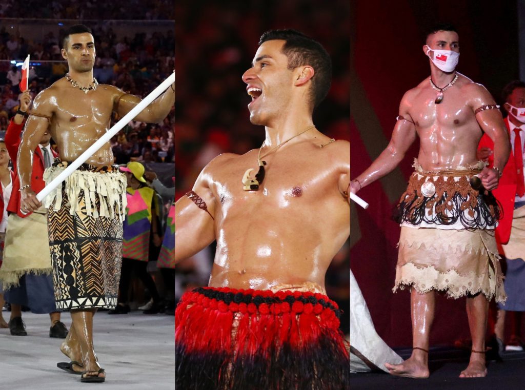 Abanderado de Tonga causa sensación en la ceremonia de apertura de los Juego Olímpicos