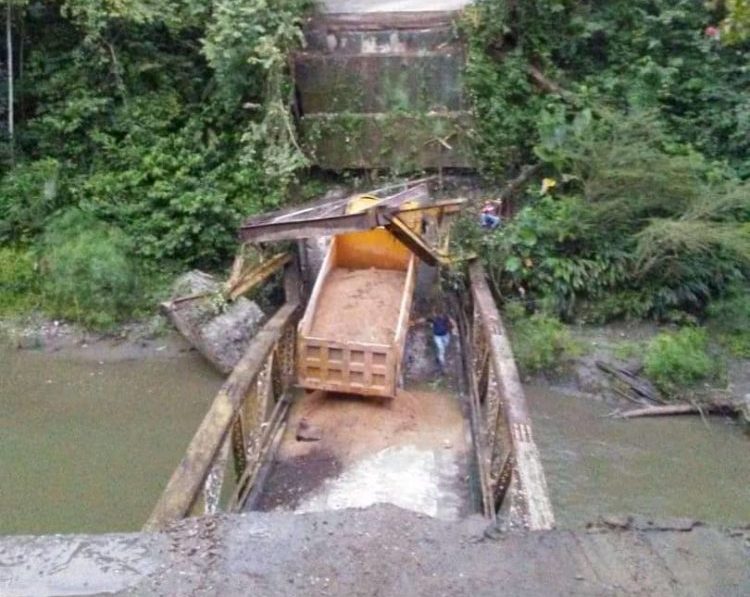 Cerca de 800 familias de Cojedes quedan incomunicadas tras colapso de puente