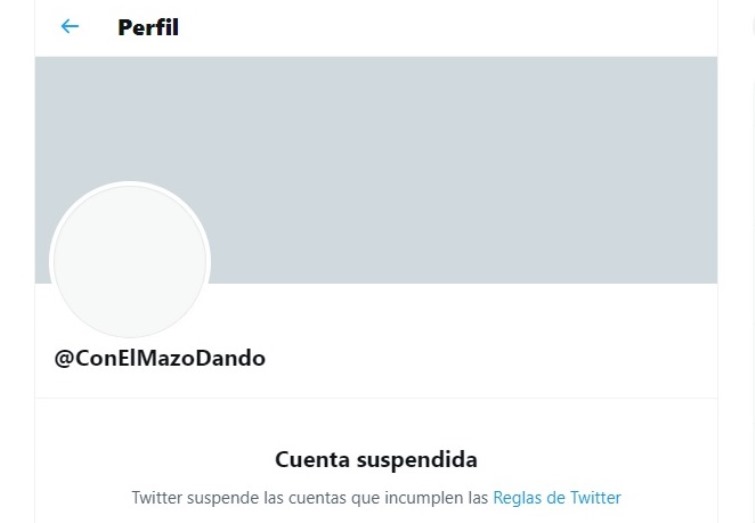 Twitter Venezuela bloqueó la cuenta oficial de "Con el mazo dando"