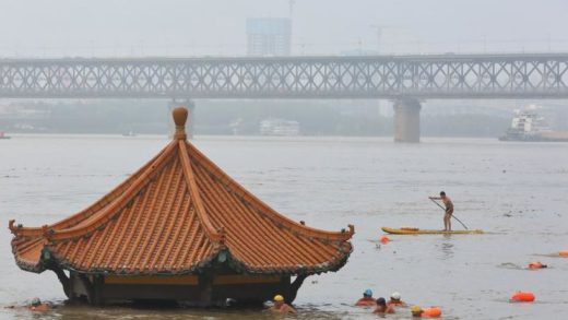 Cinco ciudades de China declararon alerta roja por nuevas inundaciones