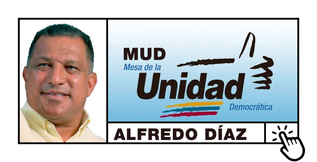 La MUD postuló a Alfredo Díaz en Nueva Esparta