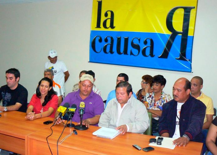Partido político La Causa R reiteró su decisión de no participar en las elecciones