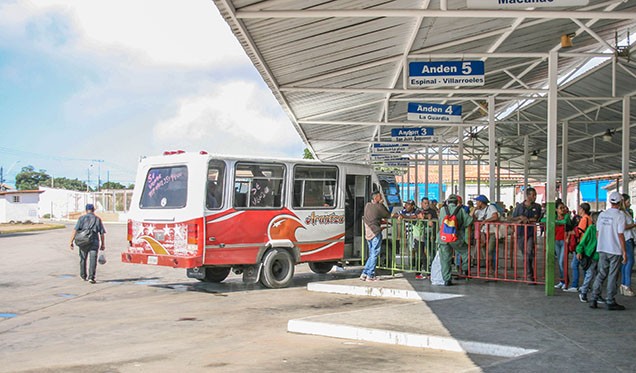 Tarifa mínima del transporte público en Margarita será de 20 centavos de dólar