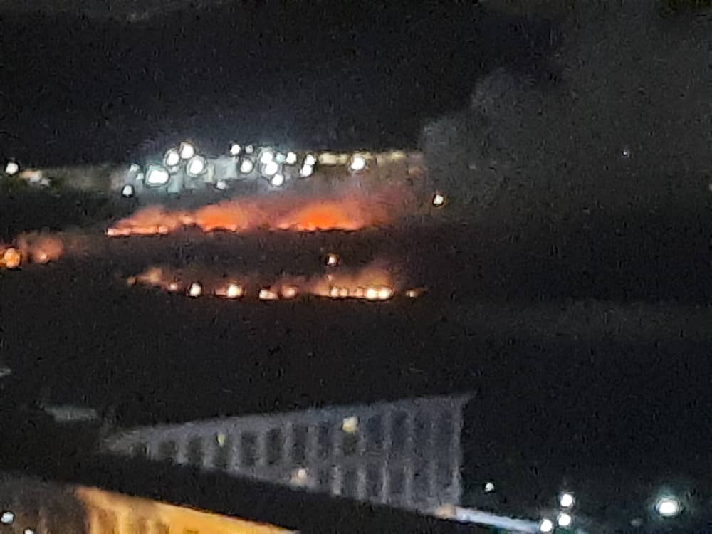 Fuerte incendio se generó en los campos del Margarita Golf