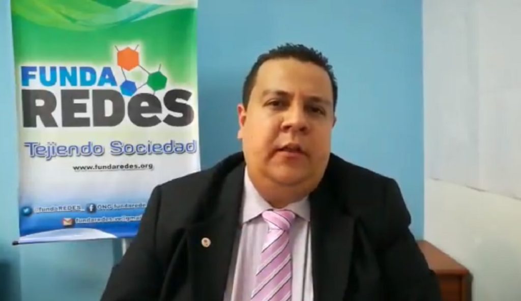 Guaidó exige la liberación Javier Tarazona, director de la ONG FundaRedes