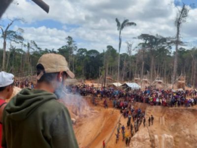 Mineros ilegales quedaron tapiados en Bolívar. Foto: @Fritz_A_Sanchez / X