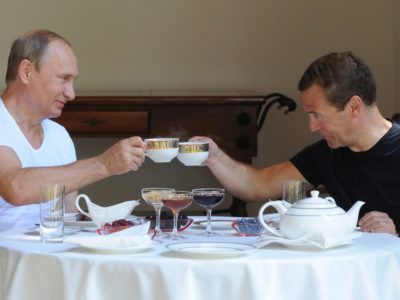 Vladímir Putin y Dmitri Medvédev