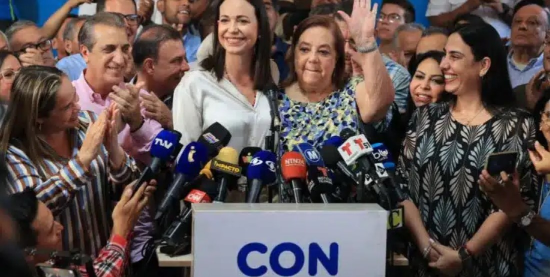 María Corina Machado y Corina Yoris