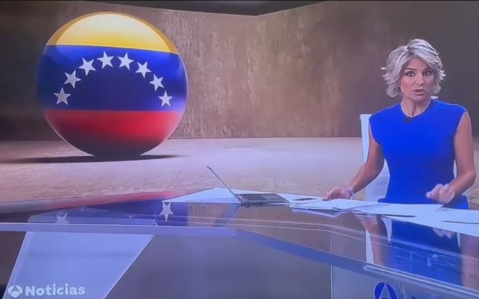 El telediario de Antena 3 Noticias ofrece gran cobertura sobre la crisis de Venezuela.